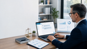 Professional service provider using AI agents for small business automation